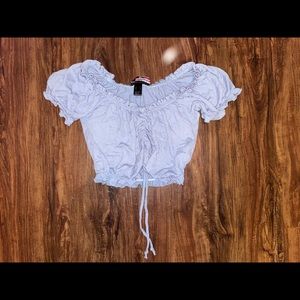 Light blue Crop top